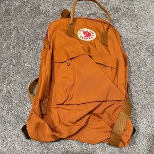 Fjallraven kraken full size burnt orange backpack